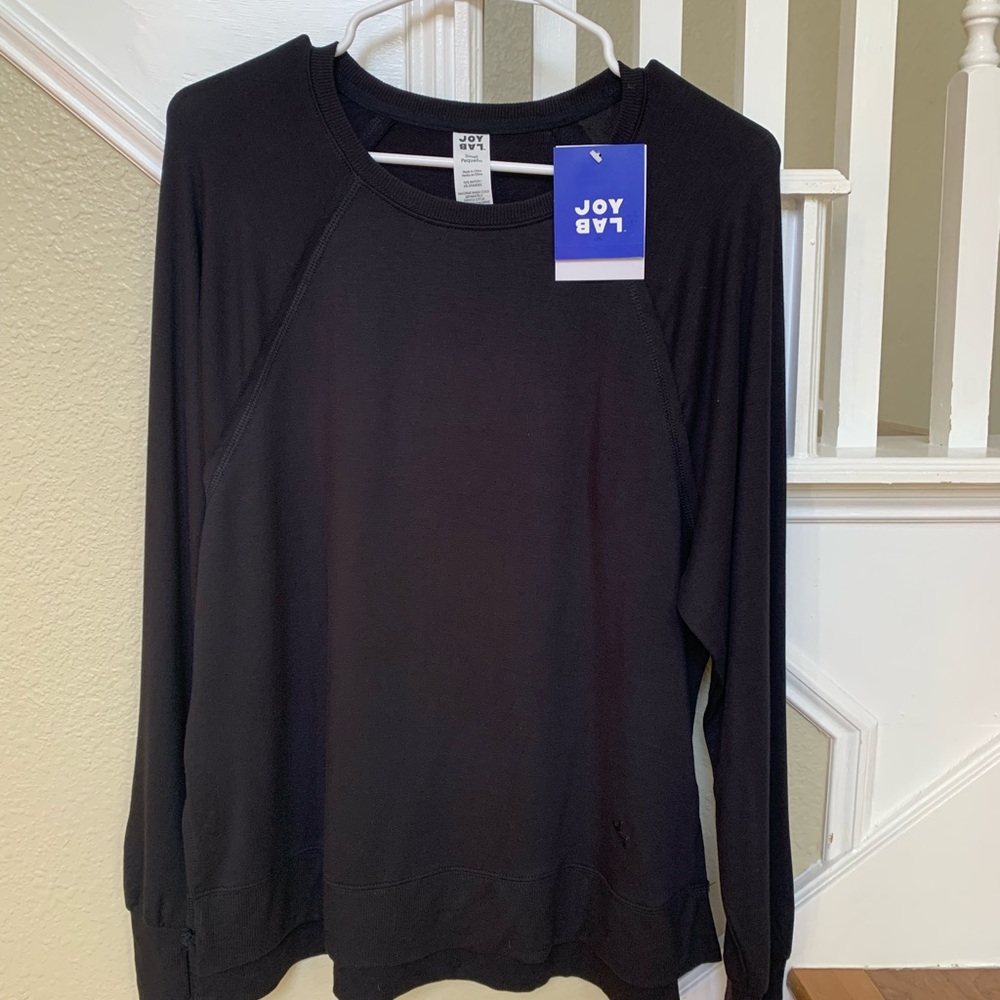 JoyLab: Sweatshirt. Loose fit. Ultra Soft. Color: Black. Size:Small. New!!